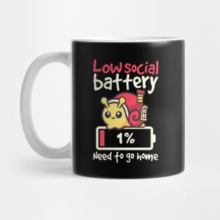 Snail low social battery Mug